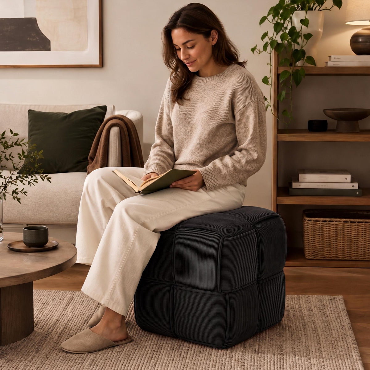 Sitzhocker Forinta Cord – Ansicht 15