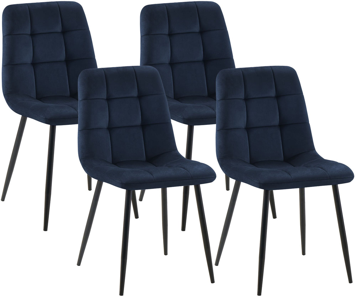 4er Set Esszimmerstuhl Tilde Samt