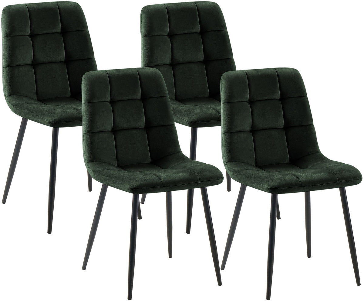 4er Set Esszimmerstuhl Tilde Samt – Ansicht 15