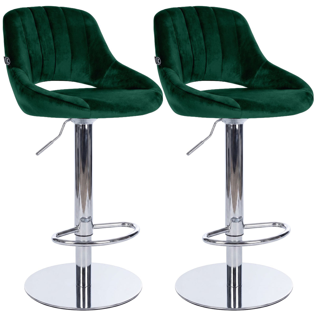 2er Set Barhocker HD Milet C Samt – Ansicht 15
