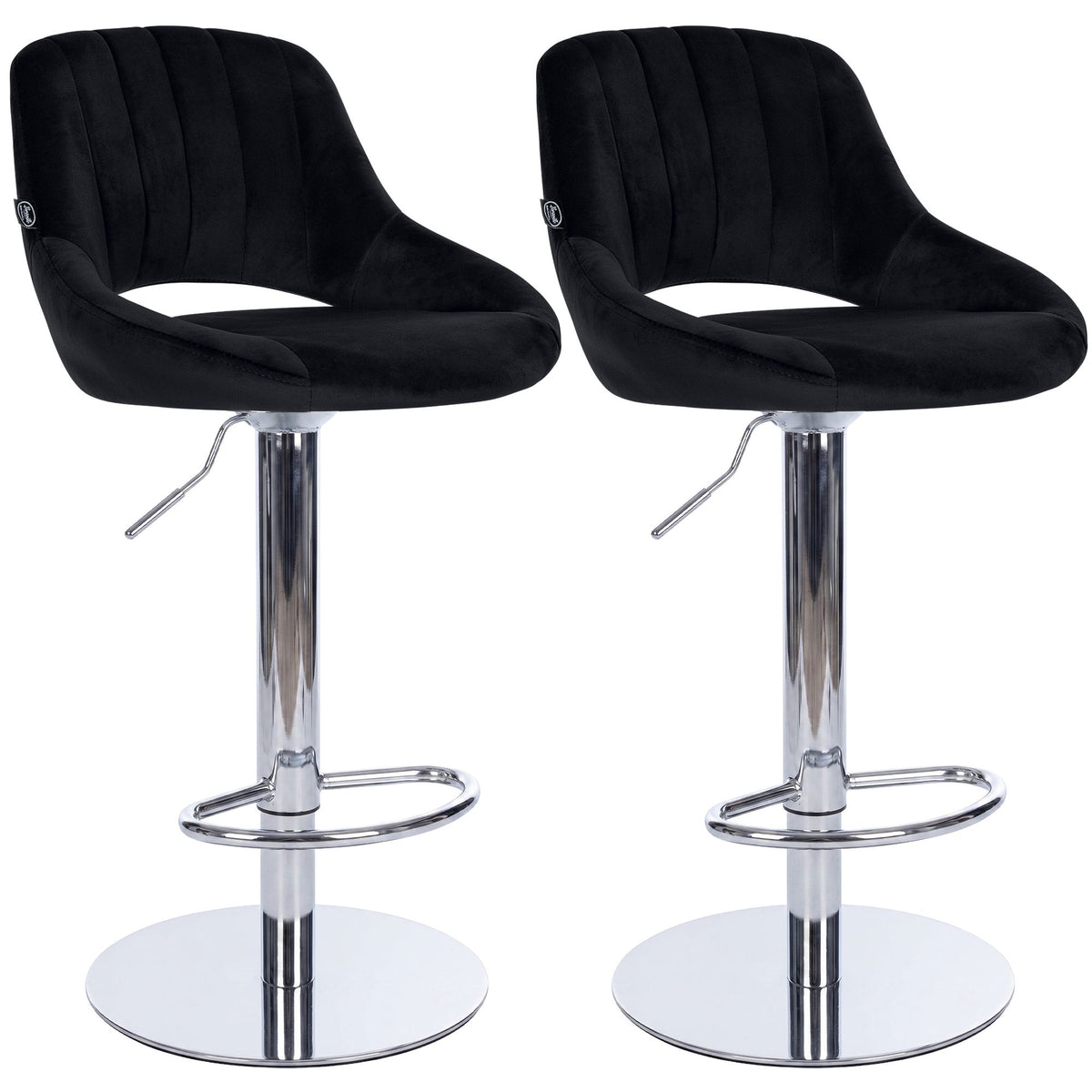 2er Set Barhocker HD Milet C Samt