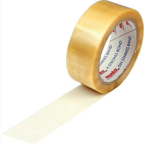 Klebeband monta 220 Breite 38mm Länge 66m S54µ PVC transparent leise TRANSPAK - VPE: 6