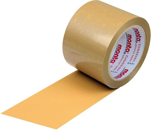 Klebeband monta 281 Breite 75mm Länge 66m Stärke 54µ PVC braun leise TRANSPAK - VPE: 24