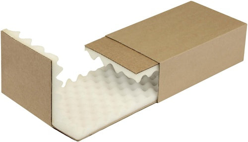 Noppenschaumverpackung Maße 250x150x80mm Schaumhöhe 25mm braun TRANSPAK - VPE: 100