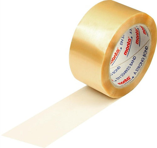 Klebeband monta 201 Breite 50mm Länge 66m S54µ PVC transparent leise TRANSPAK - VPE: 36