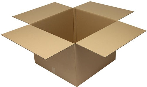 Faltkarton 2-wellig Maße 700x700x500mm Qualität 230BC braun TRANSPAK - VPE: 10