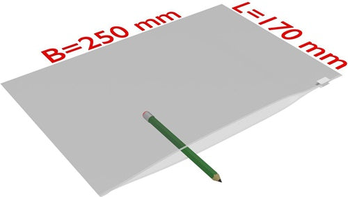 Gleitverschlussbeutel Maße 250x170mm Stärke 60µ PE transparent TRANSPAK - VPE: 1000
