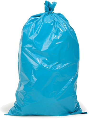 Müllsack Premium Inhalt 120l Maße 700x1100mm Stärke 45µ PE blau TRANSPAK - VPE: 250