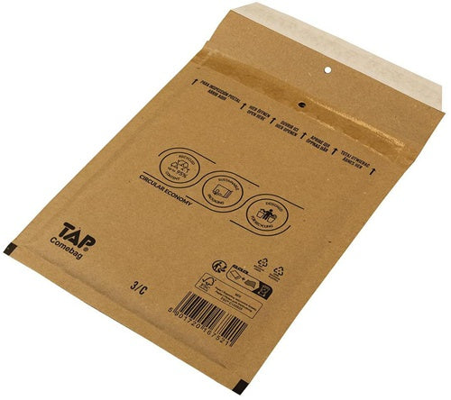 Luftpolsterversandtasche Innenmaß 140x215mm Außenmaß 170x225mm B6 Papier/Ku - VPE: 100