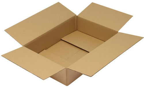 Faltkarton 2-wellig Maße 600x400x130mm Qualität 230BC braun TRANSPAK - VPE: 10