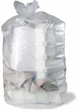 Abfallsack Premium Größe XL Maße 800+500x2200mm S90µ PE transp Inhalt 1000l - VPE: 50