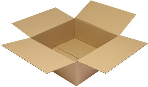 Faltkarton 1-wellig Maße 450x450x180mm Qualität 130 C braun TRANSPAK - VPE: 25