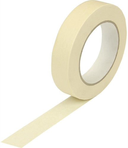 Kreppband Breite 25mm Länge 50m Stärke 125µ chamois flachkrepp TRANSPAK - VPE: 36