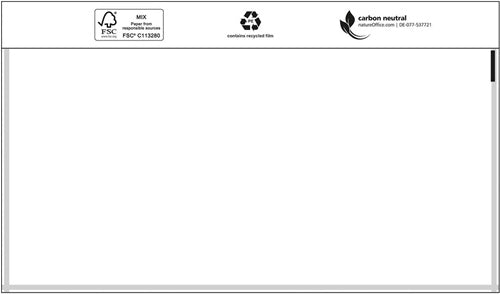 Dokumententaschen Premium Maße 240x110mm DIN-lang oDruck TRANSPAK - VPE: 1000