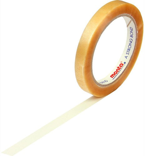 Klebeband monta 220 Breite 12mm Länge 66m S54µ PVC transparent leise TRANSPAK - VPE: 12