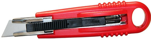 Cuttermesser Safety Cutter Standard Maße 145x25x35mm fRechtshänder rot 2Klingen - VPE: 2