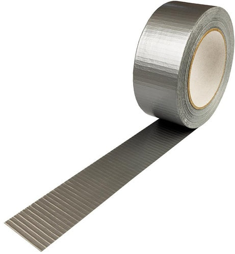 Gewebeband Breite 48mm Länge 50m PE-beschichtet silberfarben TRANSPAK - VPE: 24