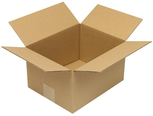 Faltkarton 1-wellig Höhenrillung Maße 250x200x140mm B5 Qualität 120 B braun - VPE: 50