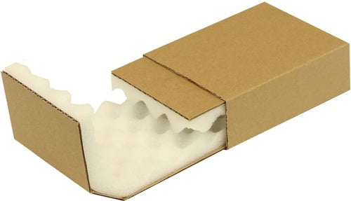 Noppenschaumverpackung Maße 140x100x40mm Schaumhöhe 20mm braun TRANSPAK - VPE: 208