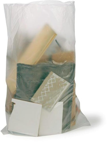 Schwergutsack Volumen 55l Maße 580c850mm Stärke 77µ HDPE transparent TRANSPAK - VPE: 100