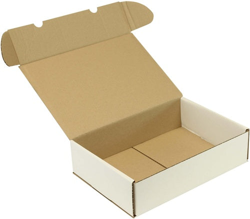 Klappschachtel 1-wellig Maße 300x215x77mm A4 Qualität 120 B weiß TRANSPAK - VPE: 50