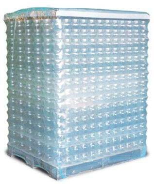 Schrumpfhaube Maße 1250+850x2000mm S100µ PE transparent Seitenfalte TRANSPAK - VPE: 30