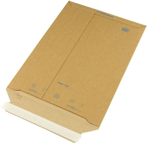 Versandtasche Suprawell Maße 286x407mm C4 Wellpappe braun SK TRANSPAK - VPE: 100