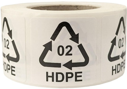 Etiketten fItalien Maße 35x35mm Haftfolie weiß selbstklebend Aufdruck 02 HDPE - VPE: 2
