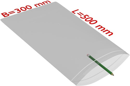 Druckverschlussbeutel Maße 300x500mm Stärke 50µ PE transparent TRANSPAK - VPE: 1000