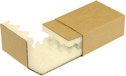 Noppenschaumverpackung Maße 139x98x52mm Schaumhöhe 25mm braun TRANSPAK - VPE: 150