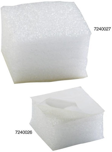 Schaumpads Maße 50x50x25mm weiß leicht haftend TRANSPAK - VPE: 2000