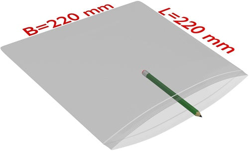 Druckverschlussbeutel Maße 220x310mm Stärke 90µ PE transparent TRANSPAK - VPE: 1000