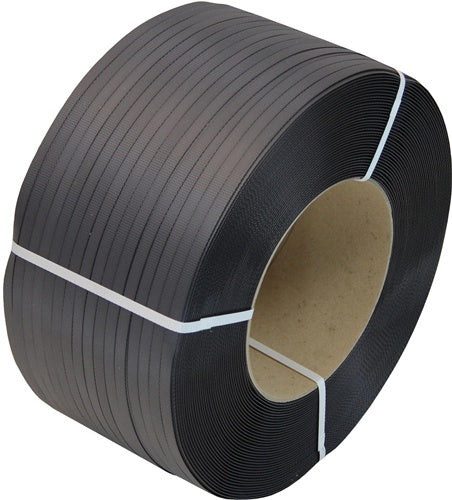 Umreifungsband Bandbreite12xStärke073mm L2200m PP schwarz Kern 200mm TRANSPAK - VPE: 2