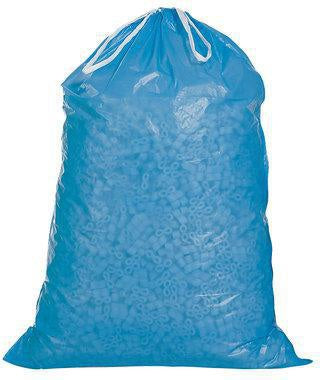 Müllsack mZugband Volumen 120l Maße 700x1000+50mm PE blau TRANSPAK - VPE: 250