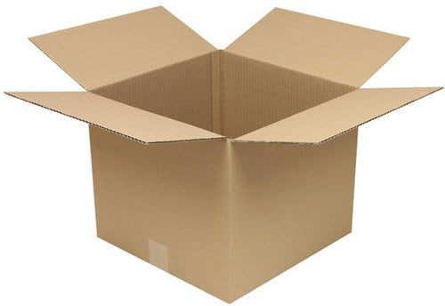 Faltkarton 1-wellig Höhenrillung Maße350x350x300mm Qualität120 C braun TRANSPAK - VPE: 25