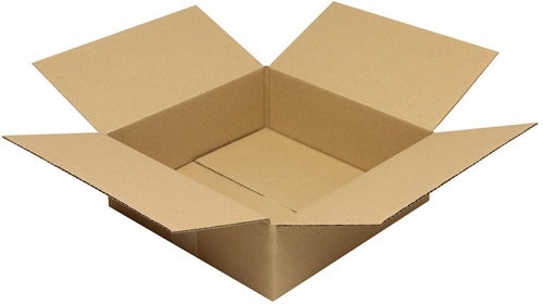 Faltkarton 1-wellig Höhenrillung Maße300x300x100mm Qualität120 B braun TRANSPAK - VPE: 25