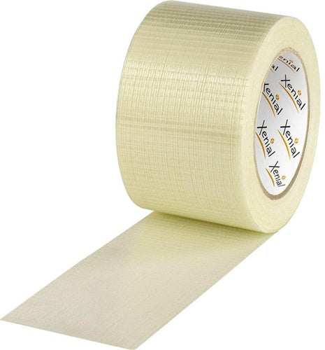 Filamentklebeband mLängs-/Querfaden Breite 75mm L50m S125µ transparent XENIAL - VPE: 12
