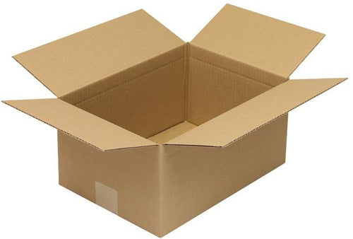 Faltkarton 1-wellig Höhenrillung Maße 325x230x160mm A4 Qualität 120 B braun - VPE: 50