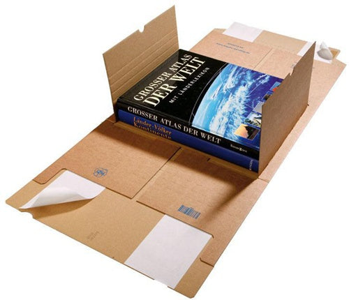 Medienverpackung Gigafix Maße 230x165x20-80mm braun SK-Verschluss TRANSPAK - VPE: 25