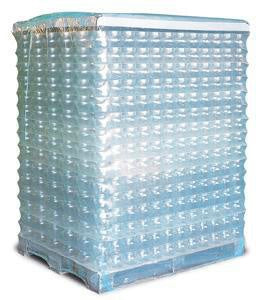 Schrumpfhaube Maße 1250+850x2475mm S125µ LDPE transparent Seitenfalte TRANSPAK - VPE: 50