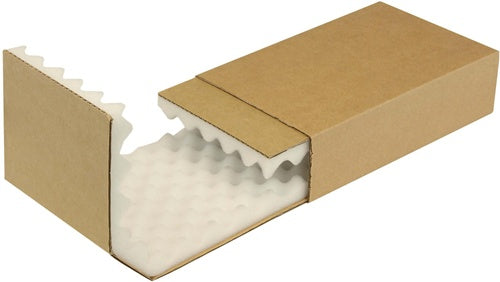 Noppenschaumverpackung Maße 260x158x63mm Schaumhöhe 25mm braun TRANSPAK - VPE: 100