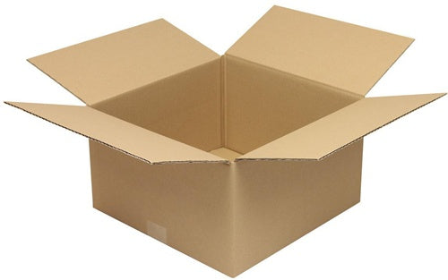 Faltkarton 1-wellig Höhenrillung Maße350x350x200mm Qualität120 C braun TRANSPAK - VPE: 50
