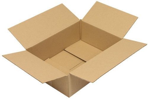 Faltkarton 1-wellig Höhenrillung Maße 310x220x100mm A4 Qualität 120 B braun - VPE: 25