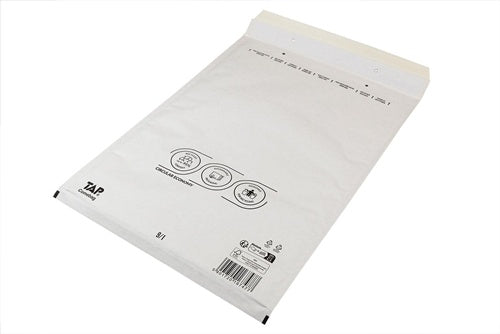Luftpolsterversandtasche Innenmaß 300x445mm weiß SK-Verschlus TRANSPAK - VPE: 100