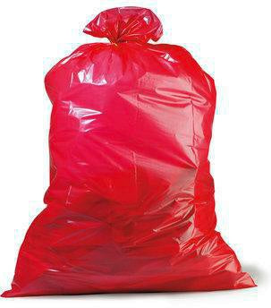 Müllsack Premium Inhalt 120l Maße 700x1100mm Stärke 45µ PE rot TRANSPAK - VPE: 250