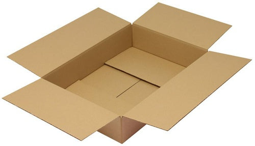 Faltkarton 1-wellig Maße 610x430x120mm A2 Qualität 130 C braun TRANSPAK - VPE: 25