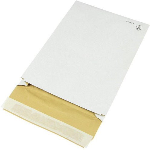Polsterversandtasche K-Pack Maße 229x324mm Falte 50mm C4 weiß Haftleimstreifen - VPE: 100