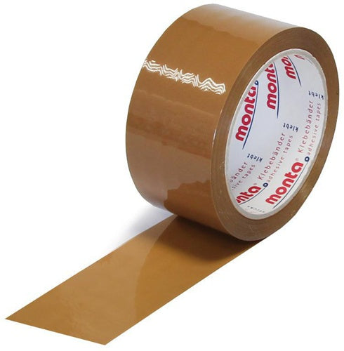 Klebeband monta 610 Breite 50mm Länge 66m Stärke 48µ PP braun leise MONTA - VPE: 36