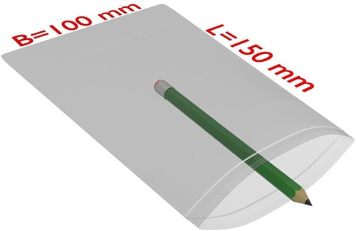 Druckverschlussbeutel Maße 100x150mm Stärke 90µ PE transparent TRANSPAK - VPE: 1000