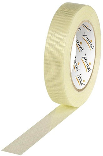Filamentklebeband mLängs-/Querfaden Breite 25mm L50m S125µ transparent XENIAL - VPE: 12